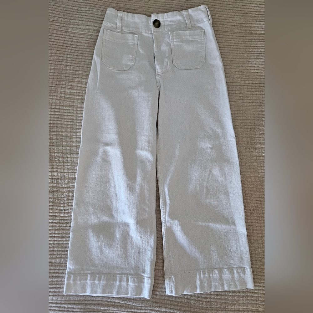 MAEVE Colette Cropped Wide-leg Jeans